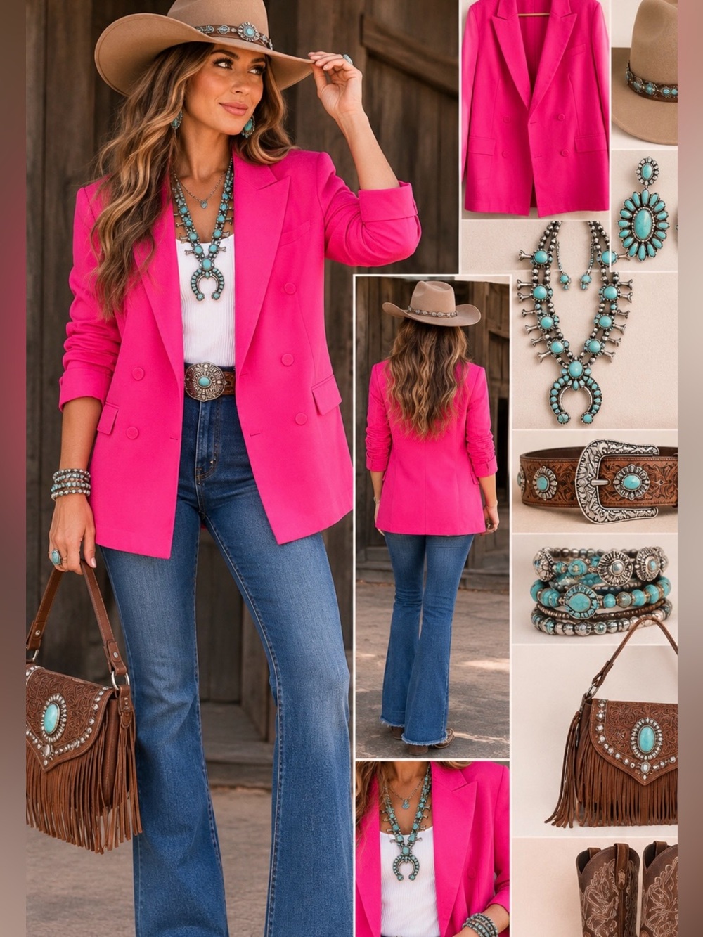Revolve-Lovers + Friends Vibrant Pink Blazer
